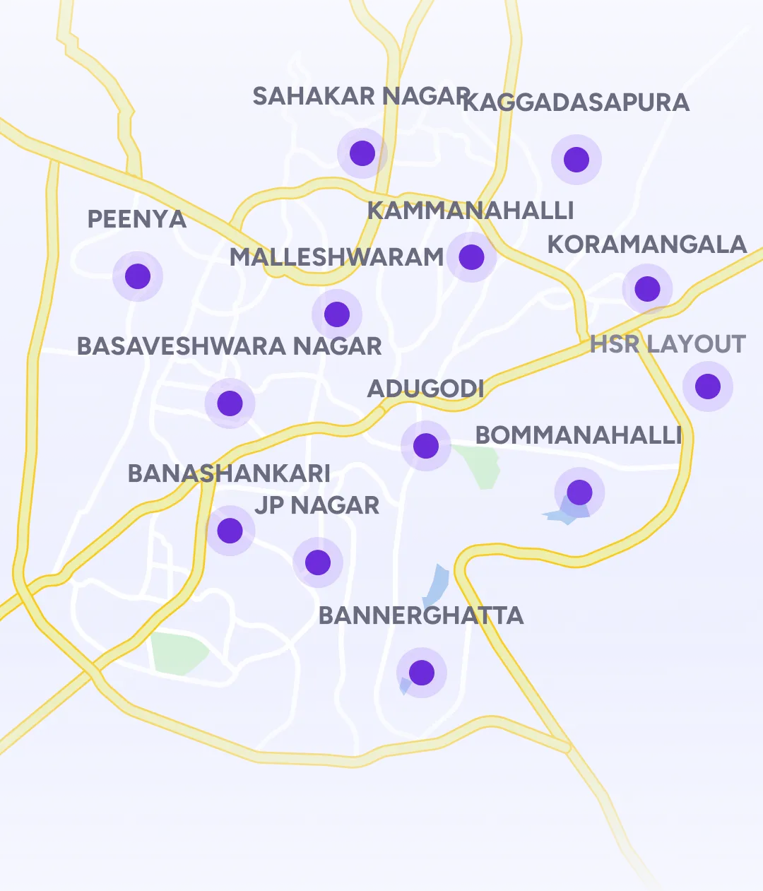 Clinikk Health Hubs across Bengaluru